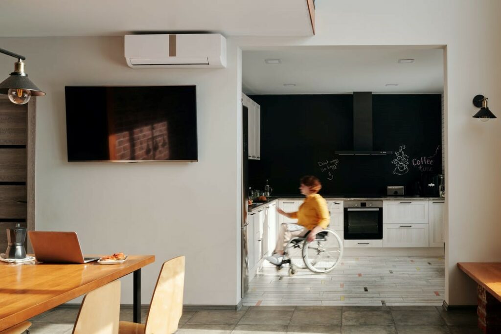 adentro, casa, cocina