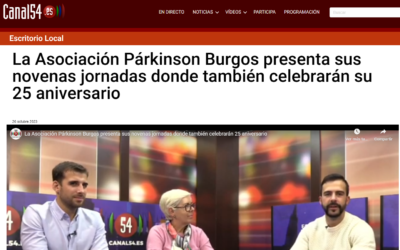 Entrevista de Canal 54 para presentar la Gala de Párkinson Burgos.  25/10/2023